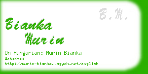 bianka murin business card